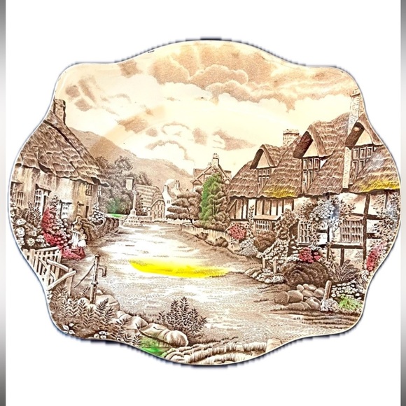 Johnson Bros, Olde English, Countryside, Square, Salad Plate, Made In England - Picture 1 of 2